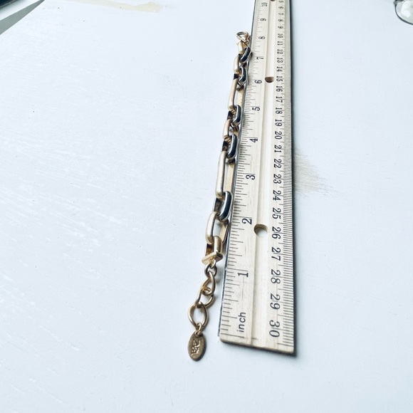 Zara Chunky Silver and Gold Tone Chain Bracelet Oversized - Picture 11 of 11